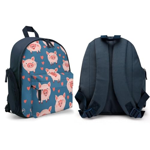 Cute Pigs Pattern Cute Backpack Small Daily Daypack Travel Shoulder Bag with Adjustable Strap Graphic Print4