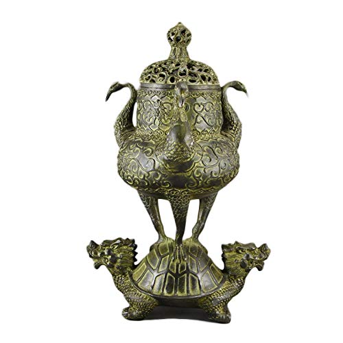 Antique Incenso Studio Smoked Turtle Crane Incenso Studio Pure Crane Crane Tartaruga Cinese