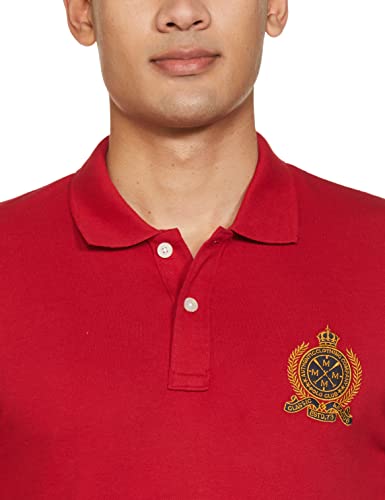 Image of Max Men Cotton Number Sleeve Slim Fit Polo