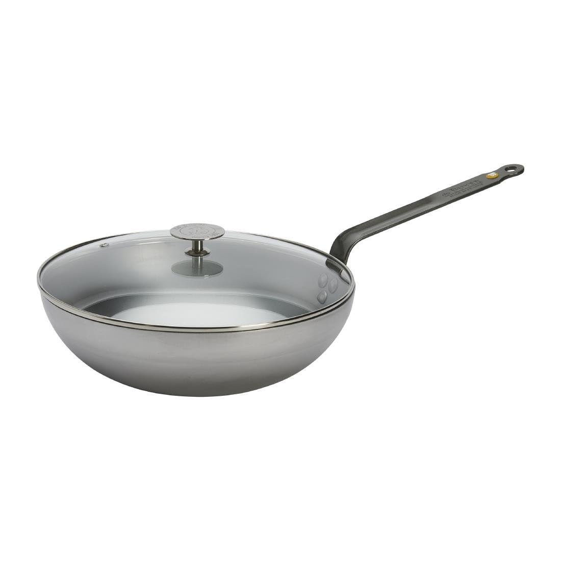 DE BUYER Wokpfanne aus Eisen, Durchmesser 28 cm