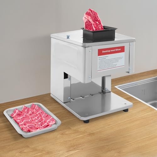 Cortadora eléctrica de carne 1500W acero inox miniatura 2