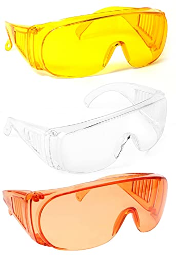 Image of Calabria Fit Over Safety Glasses | Polarized Sunglasses Over Glasses | Wrap Around Anti-Fog | Scratch Resistant | Unisex