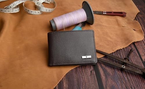 Image of URBAN FOREST Fred Aniline Brown Leather Wallet for Men