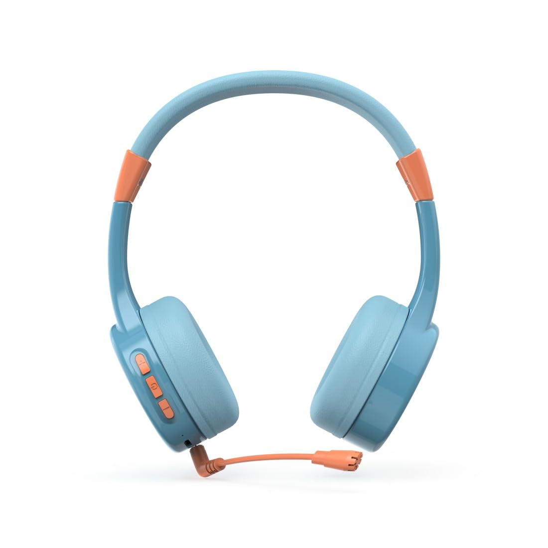 Hama | Auriculares inalámbricos para niños (Cascos Bluetooth con limitador de Volumen, micrófono, Flexibles, Ajustables, hasta 40h música) Azul