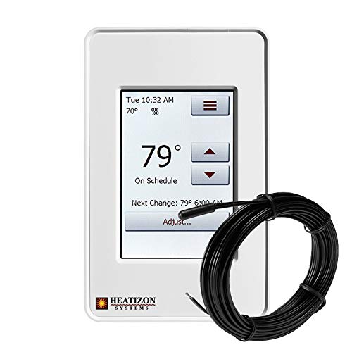 Heat Wave Premium Electric Floor Heating System With Gfci Touchscreen Thermostat, Floor Alarm, Multi-Meter & Installation Accessories (100 Sq Ft) #TOP1