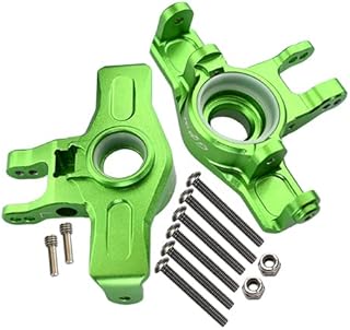GPM for Traxxas Unlimited Desert Racer 4X4 (#85076-4) Upgrade Parts Aluminum Front Knuckle Arms - 1Pr Set Green