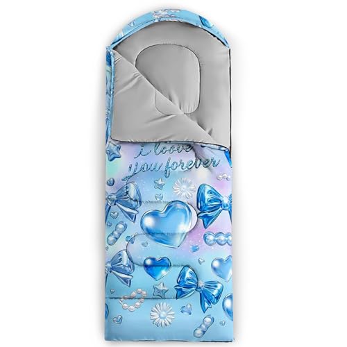 Image of QOOMO Camping Sleeping Bags,3 Season Warm & Cool Weather,Lightweight,Waterproof Sleeping Bags for Adults & Kids,Traveling,and Outdoors,Camping Gear Equipment