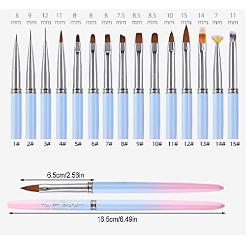 Lmoikesz Manico per penna per nail art Pennelli