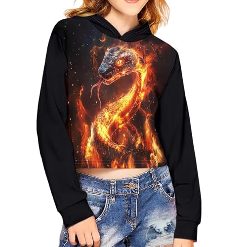 Long Sleeve Crop Tops for Girls Kids' Fashion Hoodies & Sweatshirts Kawaii Clothes3