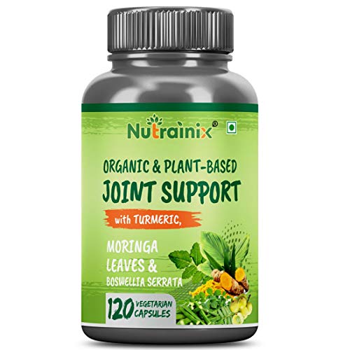 Nutrainix Plant-Based Joint Support with Turmeric and Ginger Extract | Support Joint Function, Stronger Bones and Cartilage Support – 120 Vegetarian Capsules Nutrainix Plant-Based Joint Support with Turmeric and Ginger Extract | Support Joint Function, Stronger Bones and Cartilage Support – 120 Vegetarian Capsules
