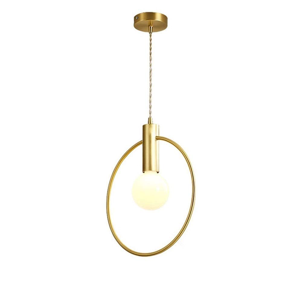 Lustre moderne et suspension ronde nordique pour chevet de chambre et cuisine