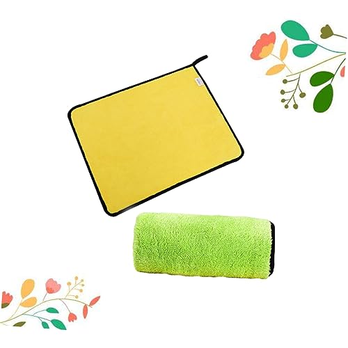 HAWILLOSCH 2 Piezas Toallas De Mano De Lana De Coral Colgar Toallas De Mano Toallas De Cocina
