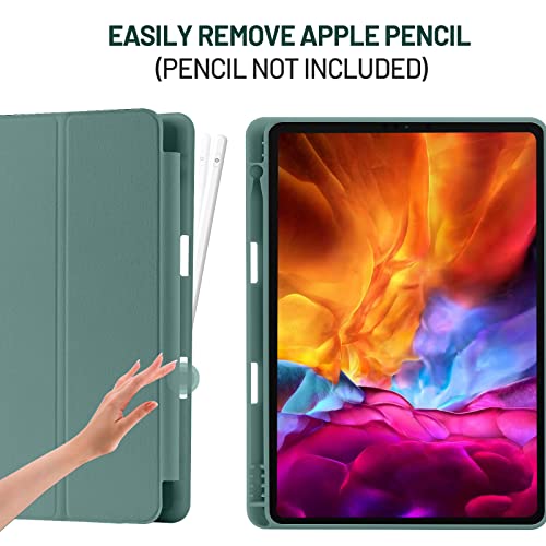 Case Cover Compatible with iPad 9 8 7 Generation (10.2 Inch, 2021/2020/2019), Supports Charging Pencil 2nd Gen - Image 2