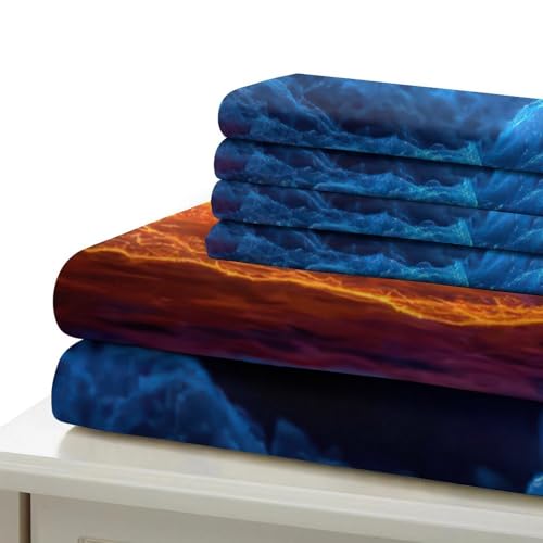 Linge de lit orage électrique imprimé 3D pour transformer votre chambre