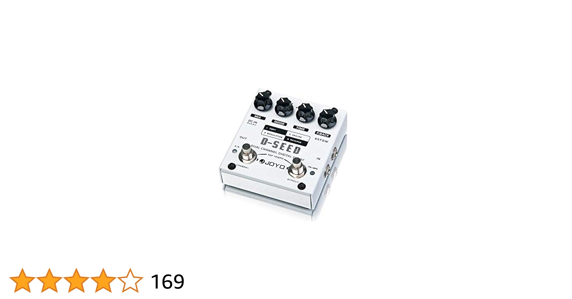 JOYO 4モード デュアルチャンネル デジタルディレイ D-SEED Amazon | JOYO エフェクター 4モード デュアルチャンネル