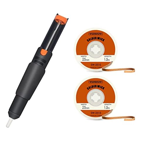 TOWOT Solder Wick, Desoldering Wick Used to Remove The Solder and Disassemble Electrical Components, No-Clean Solder Wick Braid Cover