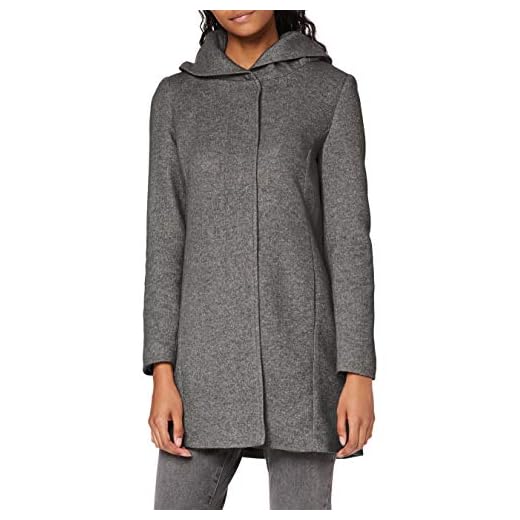 VERO MODA Vmverodona Ls jacka Col Anorak, Mörkgrå melange, L