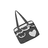 Fashionable Dot Bag Practical Canvas Shoulder Purse Lightweight For Commuting Travel