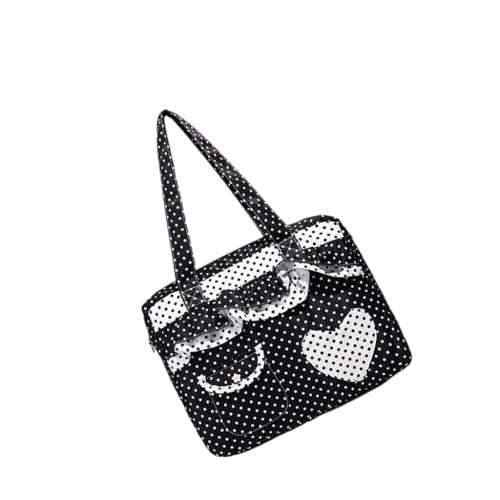 Fashionable Dot Bag Practical Canvas Shoulder Purse Lightweight For Commuting Travel