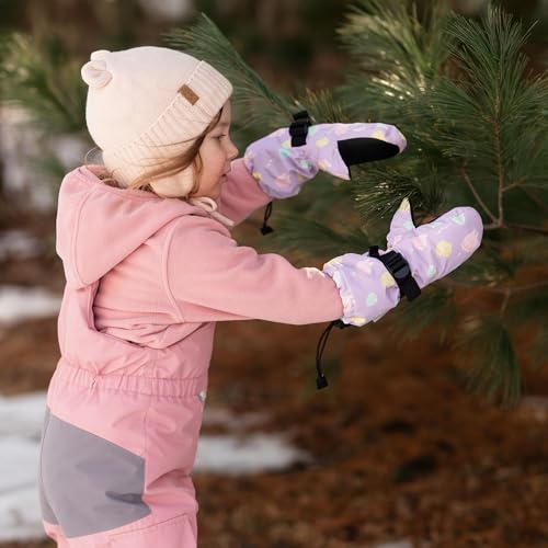 Image of JAN & JUL Girls' Insulated Waterproof Snow Mittens for Toddlers and Kids
