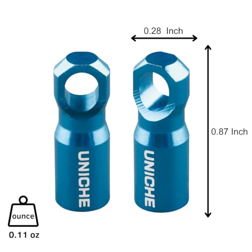 Image of UNICHE Presta Valve Cap with Valve Core Removing Function - 2 Pack [Gray] | Valve Dust Cap Fits Presta French Valves on MTB, Road Bikes, Gravel Bikes