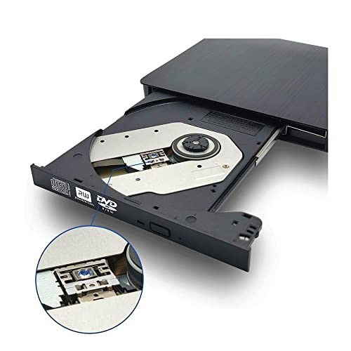 Lectora DVD externa USB 3.0 DVD-RW Slim color negro miniatura 4