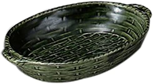 Set of 5, Heat Resistant Gratin Woven Basket, 7.5 x 4.8 x 1.4 inches (19 x 12.3 x 3.5 cm), Western Tableware, Restaurant, Hotel, Cafe, Restaurant, Commercial Use