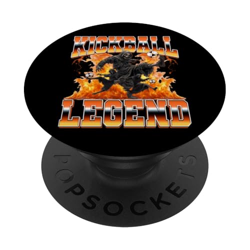 Kickball Legend Kickball Player Style années 90 PopSockets PopGrip Adhésif