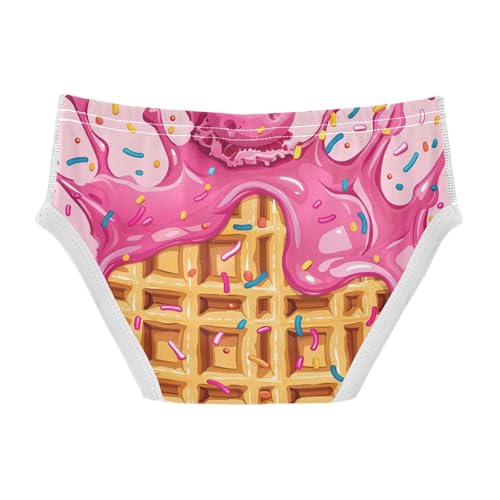 visesunny Boys Cotton Underwear Pink Waffle Ice Cream Printed Toddler Soft Training Briefs Size 2T-8Y for Kids2