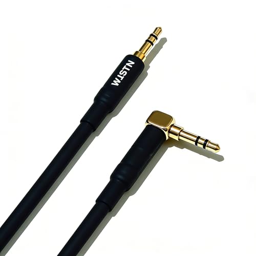 Cable de audio 3.5mm ángulo 90° a recto, 20AWG, 8 pulgadas miniatura 5