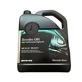 Mercedes-Benz Genuine AMG 0W40 Engine Oil 5L High Performance Synthetic Motor Oil OEM MB 229.5 Specification Superior Protection Efficiency & Reliability A000989650813FCCK