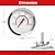 1.8" Lid Thermometer for Charbroil, BBQ Temperature Gauge G432-8L00-W1 for Advantage 4/6 Burner & Tru-Infrared Performance 2 Burner,for 463625217 463229521 463238218 463243518 463274419 Heat Indicator