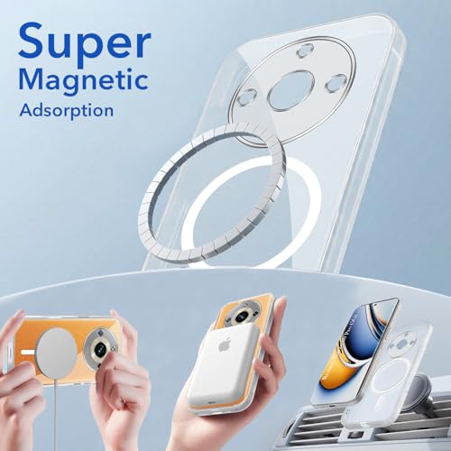 Image of Jkobi Lifetime Anti-Yellow MagSafe Compatible Clear Back Cover Case for Realme Narzo 60 Pro (Sleek Hard Crystal | Shockproof and Camera Protection)