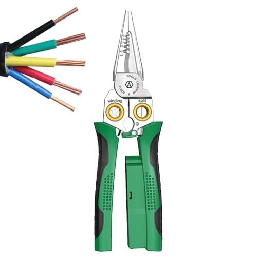 Pinza per cavi elettricista | Utensili elettrici multifunzionali - Utensili manuali ad alta precisione per fili avvolgenti, pinze per connettori elettrici per crimpare con precisione