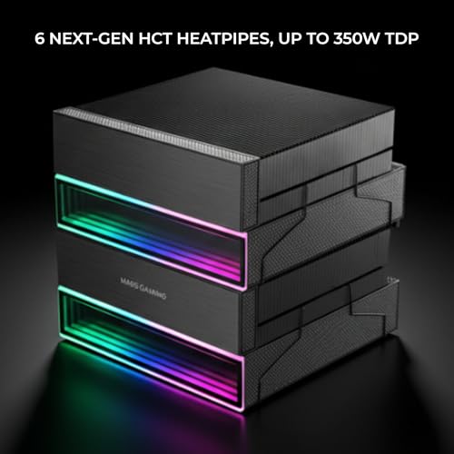 Dissipateur CPU MARS GAMING MCPU X26 Double tour TDP 2x ventilateurs ARGB 120mm - vue 7