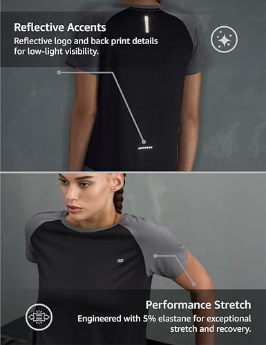 Image of Symbol Premium Women's Solid Regular Fit Sports Stretch T-Shirt | Round Neck | Raglan Sleeve | Moisture-Wicking | Activewear | Running | Gym | Plain (Available in Plus Sizes)