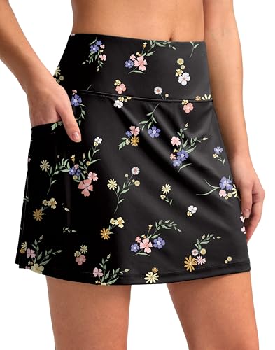 Image of G Gradual Women's 16 inch Swim Skirt with Pockets High Waisted Tummy Control Modest Swimsuit Bathing Suit Bottoms for Women