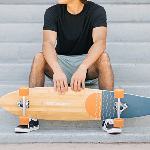 image for Retrospec Zed Longboard Skateboard Complete Cruiser | Bamboo & Canadia
