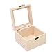 Produktbild MoGist Mini Glas Cover Aufbewahrung Holz Box Verpackung Geschenkverpackung für Schmuck Ring Halskette und andere kleine Zubehör