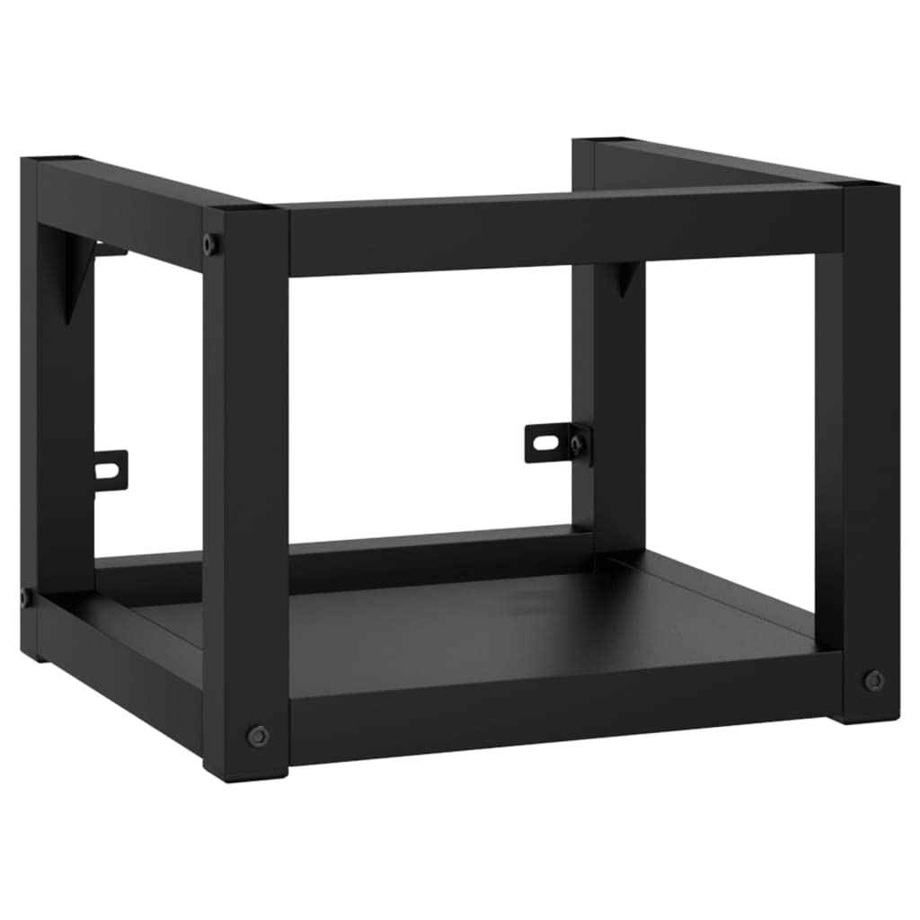 vidaXL Estructura de Baño con Lavabo Incorporado Soporte Lavadero Consola Cuarto de Baño Aseo Inodoro Lavamanos Muebles Hierro Negro