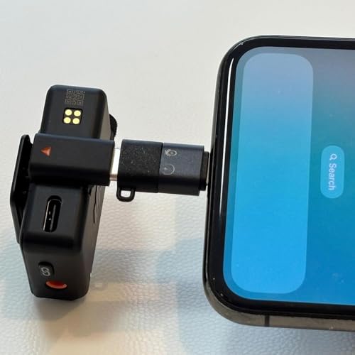 Image of USB C to Lightning Audio Adapter for iPhone, Microphone OTG Converter with Mic Support, Type C Female to Lightning Connector for Vlogging, Podcast, YouTube Recording, 480Mbps Data Transfer