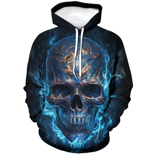 SC SUBCULTURE SKULL WING HOODIE 3 キムタク Social Collision Triple Skull Wings Dark Wash Hoodie | Hot Topic