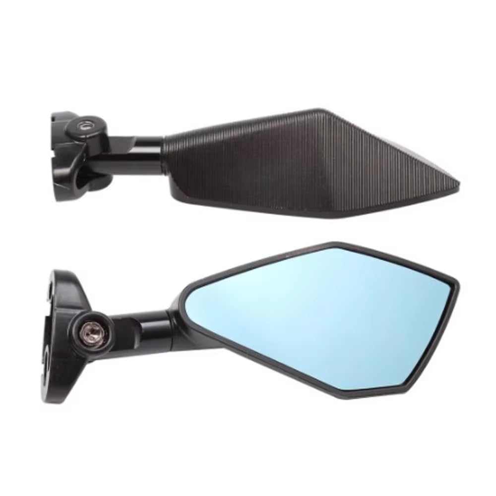 Espejos moto laterales de aluminio universal con rotación ajustable 6