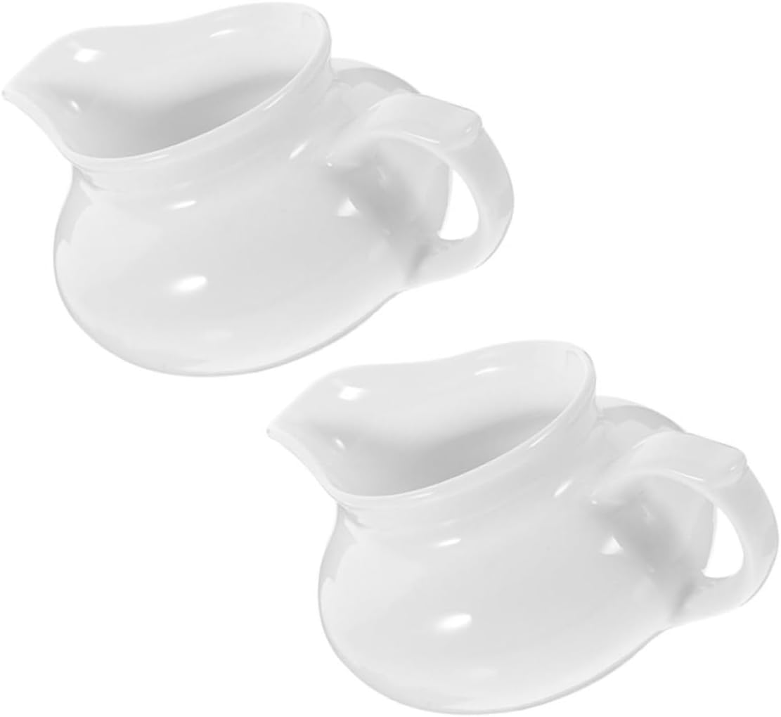 Unomor Classic Craftsmanship Ceramic Gravy Boat Sauce Dispenser Easy to Use for Kitchen