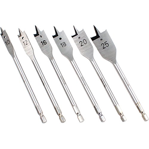 Yato yt-3258 – Flat Wood Drill Bit Set of 6 10 – 25 mm