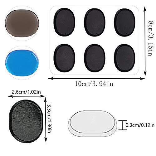 24 Stück Drum Damper Pads Schlagzeug-Schalldämpfer Snare Drum Gel Pads Dämpfer Pads Transparent Weich Drum Schalldämpfe Gel Dämpfer Pads für Schlagzeug Klangregelung (Transparent,Blau,Braun,Schwarz) - Image 3