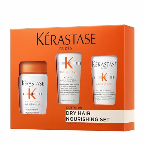 Kérastase Trio Discovery Set Nutritive, Cofre de Viaje Para el Pelo Seco