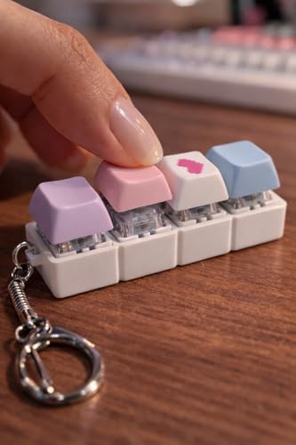 Image of Questsole Clicky Fidget Keychain - Satisfying Mini Keyboard for Stress Relief (MODEL-51)