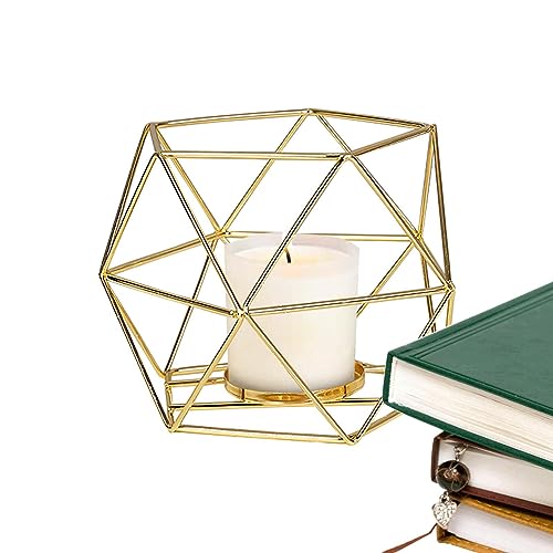 Portavelas geométricos, portavelas votivo, decoración de mesa de comedor, centros de mesa para sala de estar, boda, regalos de inauguración de la casa