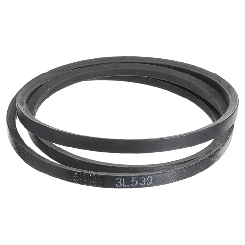 uxcell 3 Pcs 3L530 Classic Wrapped Rubber V-Belt, 53"(1346mm) Outside Circumference, 3L Profile V Belt 3/8" Width 7/32" Height